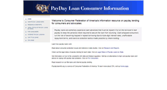 Desktop Screenshot of paydayloaninfo.org